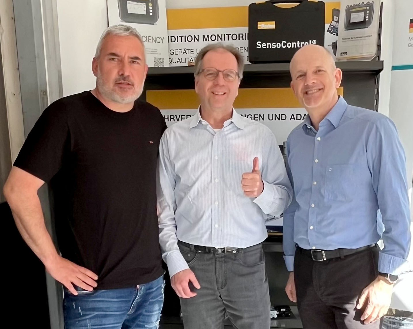 ParkerStore Product Center bei Wiebeck mit Andreas Schuch und Parker-Vertretern
